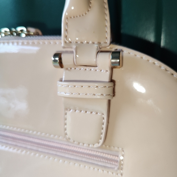 JUSTFAB Tender Pink Patent Leather Dome Handbag - Picture 9 of 12